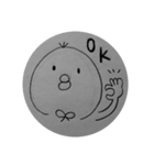 鉛筆ヒヨコ風文字（個別スタンプ：14）