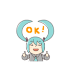 初音ミクのアニメーションスタンプ（個別スタンプ：3）