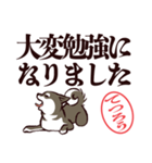 黒柴てつろう（デカ文字・敬語）（個別スタンプ：21）