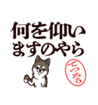 黒柴てつろう（デカ文字・敬語）（個別スタンプ：22）