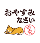 柴犬さよこ（デカ文字・敬語）（個別スタンプ：10）