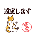 柴犬さよこ（デカ文字・敬語）（個別スタンプ：29）