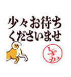 柴犬しずか（デカ文字・敬語）（個別スタンプ：20）