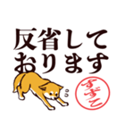 柴犬すずこ（デカ文字・敬語）（個別スタンプ：24）