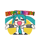 初音ミクのハロウィンパーティ（個別スタンプ：1）