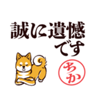 柴犬ちか（デカ文字・敬語）（個別スタンプ：38）