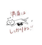 なまけものにゃんこ。フットサル。（個別スタンプ：3）