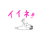 なまけものにゃんこ。フットサル。（個別スタンプ：15）