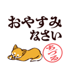 柴犬ちづる（デカ文字・敬語）（個別スタンプ：10）