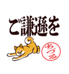 柴犬ちづる（デカ文字・敬語）（個別スタンプ：33）