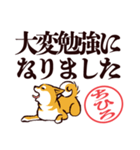 柴犬ちひろ（デカ文字・敬語）（個別スタンプ：21）