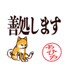 柴犬ちひろ（デカ文字・敬語）（個別スタンプ：26）