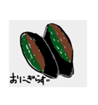 お弁当に入っててほしいおにぎり（個別スタンプ：6）
