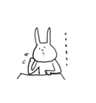 くちからよだれうさぎ（個別スタンプ：16）