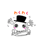 帽子ガイコツ(超日常)（個別スタンプ：8）