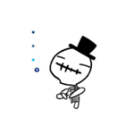 帽子ガイコツ(超日常)（個別スタンプ：37）