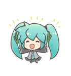 初音ミクとユキネのプチスタンプ（個別スタンプ：1）
