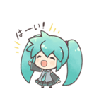 初音ミクとユキネのプチスタンプ（個別スタンプ：3）