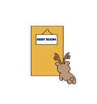サンタと子供トナカイ（個別スタンプ：4）