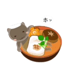 くろねこ(冬)（個別スタンプ：21）