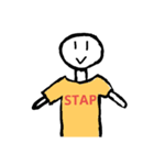 メッセージTシャツでコミュニケーション（個別スタンプ：2）