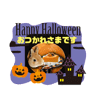 ハロウィン うさぎの癒しスタンプ（個別スタンプ：5）