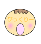 デカ顔スタンプ〜日常言葉編〜（個別スタンプ：6）