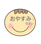 デカ顔スタンプ〜日常言葉編〜（個別スタンプ：7）
