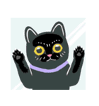 NEKOTIVE～不機嫌な黒猫Rumble～（個別スタンプ：3）