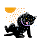 NEKOTIVE～不機嫌な黒猫Rumble～（個別スタンプ：5）