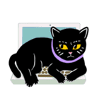 NEKOTIVE～不機嫌な黒猫Rumble～（個別スタンプ：12）