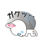 ♪ホワイトにゃんこのキュートなメッセージ（個別スタンプ：12）