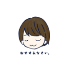 ショートカットの女の子、敬語多め。（個別スタンプ：25）