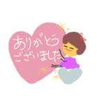 日常をカラフルに 5 「デカ文字敬語編」（個別スタンプ：16）