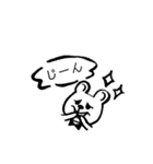モノトーン♡くま♡うさぎ（個別スタンプ：21）