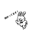 モノトーン♡くま♡うさぎ（個別スタンプ：22）