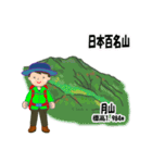 日本百名山 登山男子 東北0122b（個別スタンプ：13）