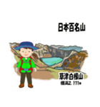 日本百名山 登山男子 上信越0122c（個別スタンプ：19）