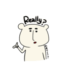 やる気のない くま（個別スタンプ：4）