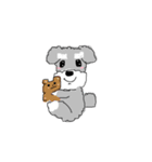 毎日使える！もふもふ犬❤️＊シュナウザー（個別スタンプ：4）