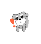 毎日使える！もふもふ犬❤️＊シュナウザー（個別スタンプ：30）