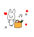 耳の短いウサギ :とみ(tomi)（個別スタンプ：3）