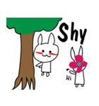 耳の短いウサギ :とみ(tomi)（個別スタンプ：10）