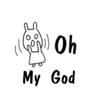 耳の短いウサギ :とみ(tomi)（個別スタンプ：13）