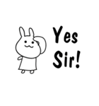 耳の短いウサギ :とみ(tomi)（個別スタンプ：22）