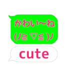 吹き出し、英語、顔文字、関西弁。（個別スタンプ：12）