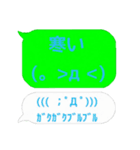 吹き出し、英語、顔文字、関西弁。（個別スタンプ：35）