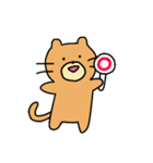 楽しいねこぐま（個別スタンプ：5）