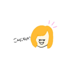 からふる おんなのこ。（個別スタンプ：2）