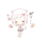 ふたごのしろねこ・冬（個別スタンプ：8）